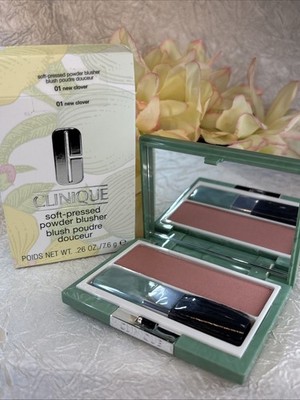 Clinique Soft Pressed Powder Blusher Blush - 01 New Clover - Full Size NIB Free