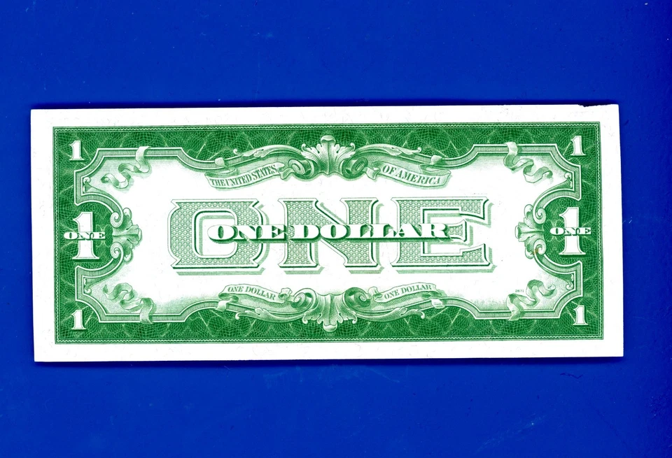 1934 $1 Funny Back Silver Cert. LAST YR. OF FUNNY BACK CRISP UNC - Image 2 of 2