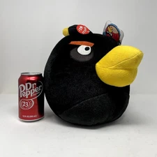 Angry Birds Plush Black Bomb Bird 12" commonwealth Stuffed Animal NWT No Sound