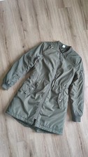 Lindex Skandi Mantel Bomberjacke Khaki Grün Gr. 152 Steppmantel Übergangsmantel