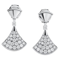 Bulgari Divas’ Dream 0.94ct Diamond Earrings With Pave Diamonds 18K White Gold