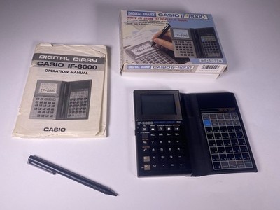 Casio IF-8000 vintage Digital Diary /calculator 1986 - TESTED OK - OEM