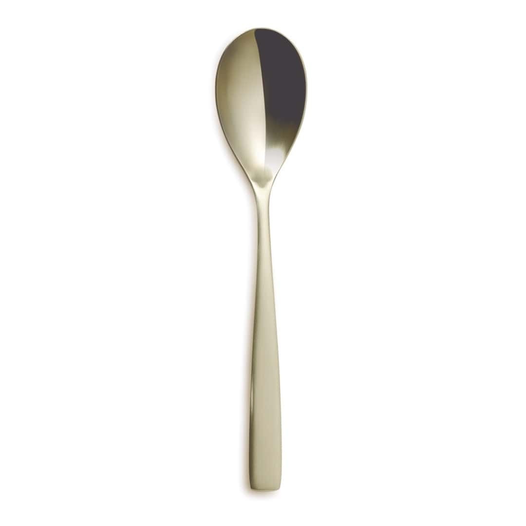 Serving Spoon BCN Champagne in Stainless Steel - COMAS - Restaurant Buffet