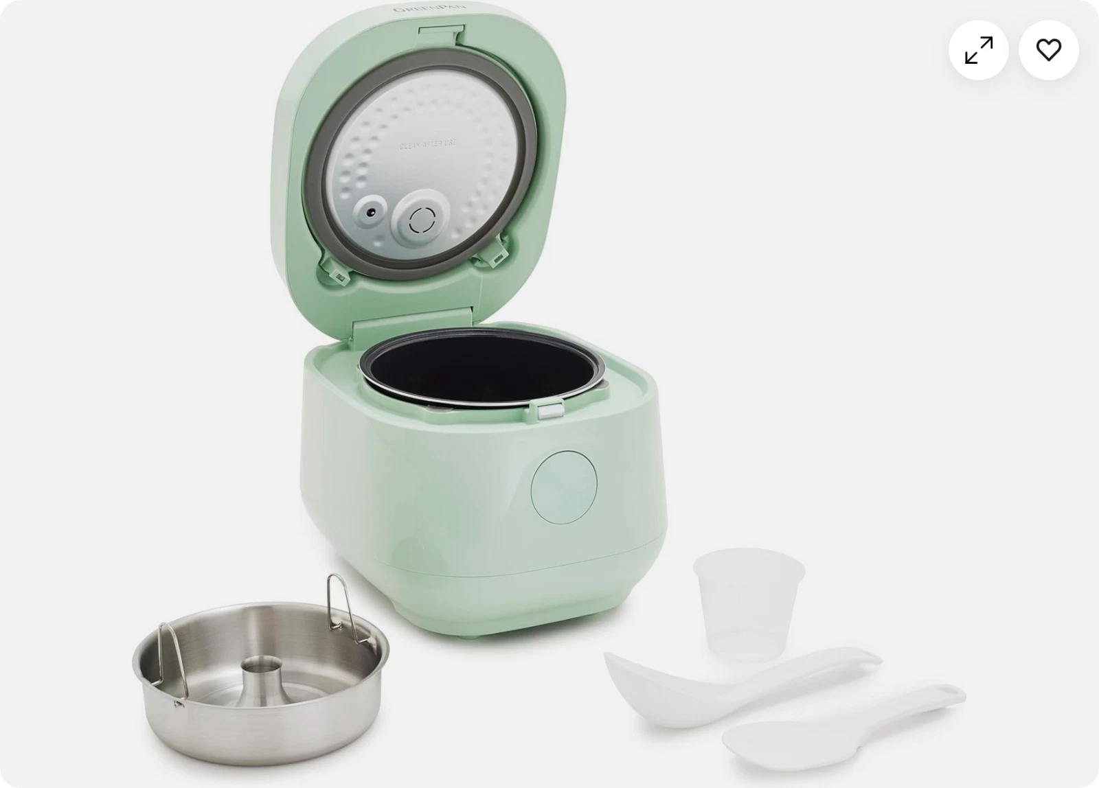 GreenPan Carb Reducing Electric Rice Cooker, 4 Cups Uncooked/8 Cooked Rice Mint
Opens in a new windo