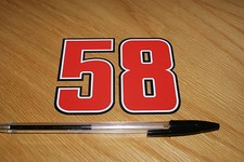 Marco Simoncelli Number 58 Decal