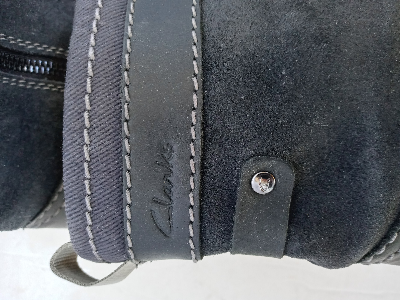 SAOLA Stivaletti chukka Clarks uomo neri pelle scamosciata stringati cerniera misura 11 5