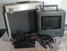 Videotronic LCD 600 Combo AC DC VHS VCR Portable + Monitor Case READ