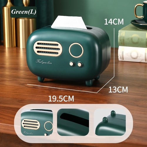 1PC Creative Radio Tissue Box Holder Cover Napkin Dispenser Case Table Decor - Picture 9 of 15
