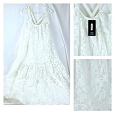 Taroni Collection BackstageJM ClothingCo White Dress Women's Tall Med Floral NWT