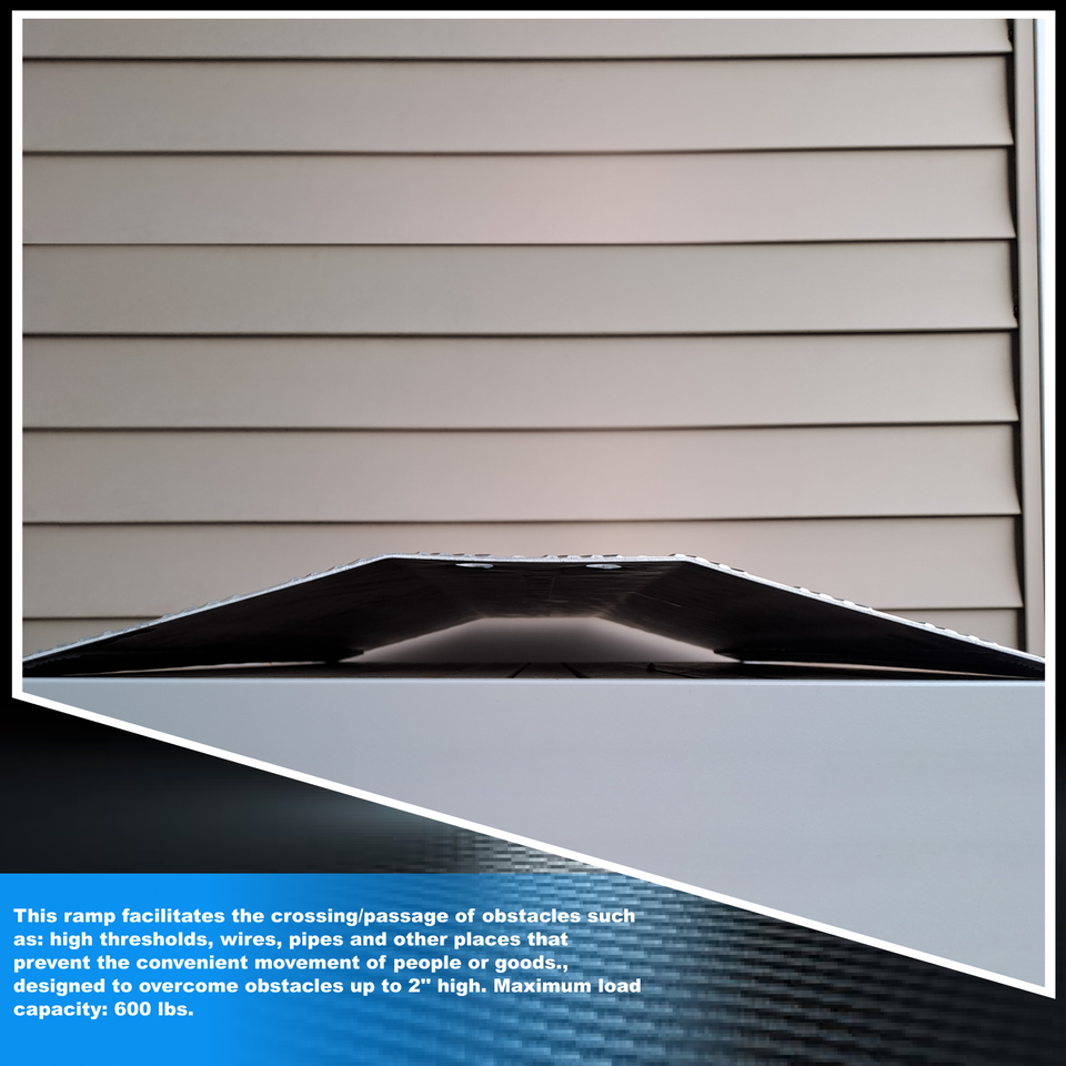 WORHAN® Rigid Threshold Ramp for Wheelchair Loading Platform Anodized ...