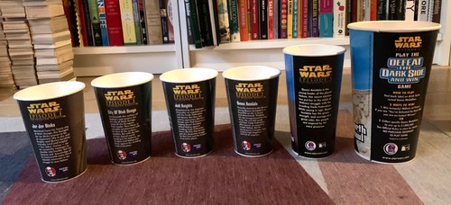 6 Vintage Star Wars Ep 1: The Phantom Menace Burger King Promo & 7 Hallmark Cups - Picture 6 of 10
