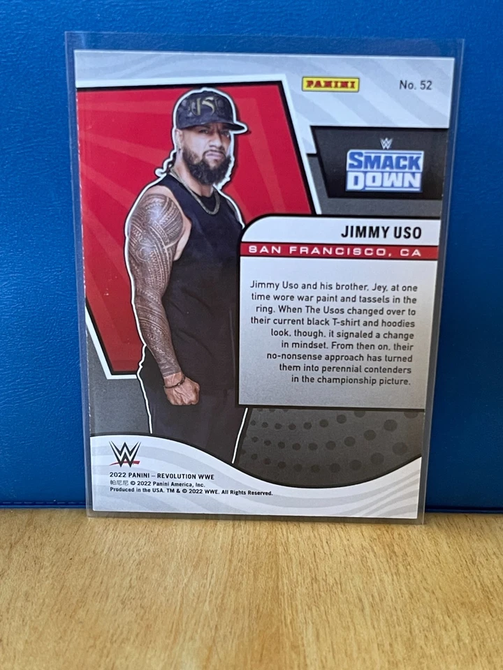 2022 Panini Revolution WWE Wrestling #52 Jimmy Uso - Image 2 of 2