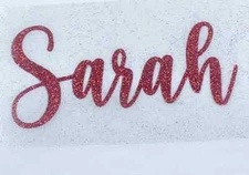 Custom Name Glitter Transfer Iron on, Glitter HTV Letters