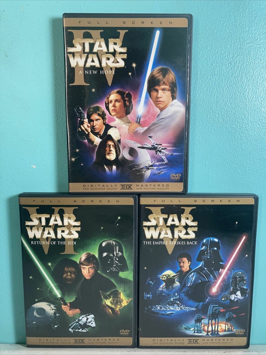 STAR WARS TRILOGY DVD 4枚組 未開封 ✓ STAR WARS TRILOGY FULLSCREEN A New Hope Empire Strikes