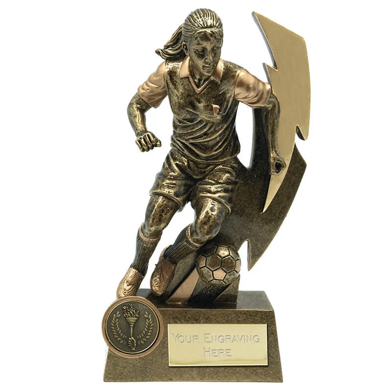 TSS Gold Flash Fußballer Trophäe für Frauen - kostenlose Gravur