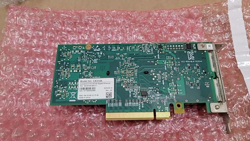 Mellanox CX314A ConnectX-3 FDR Infiniband 40GbE PCIe x8 Adapter MCX314A-BCCT Low