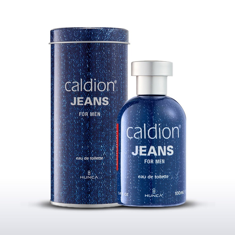 Caldion Jeans Men Perfume By Hunca ,EDT for Men's 100 ml,Free