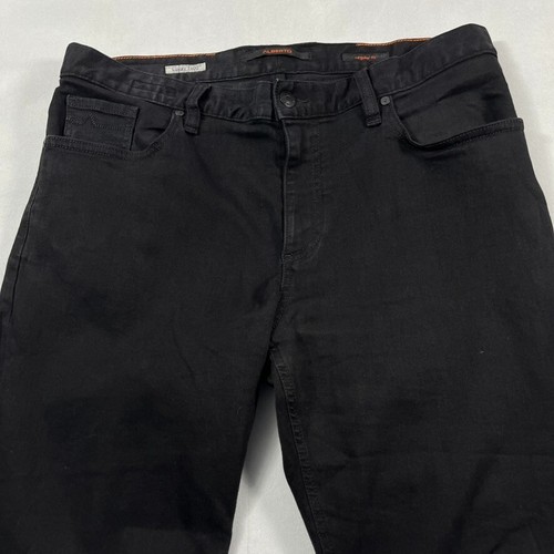 Alberto Black Jeans Men 34x32 Regular Fit PIPE Denim Super Stretch Dual FX T400 - Picture 5 of 20