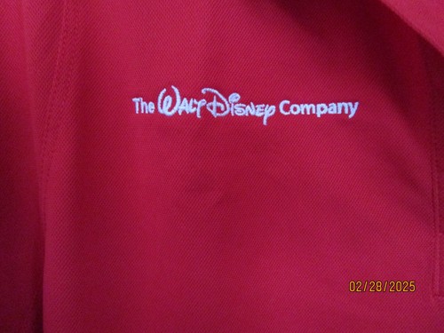 New Disney Parks Sport Tek Polo Disney Company Women XL Bust 48 L 27 100% Polyes - Picture 3 of 5