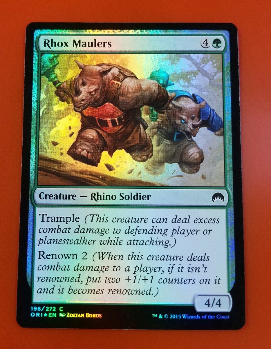 mtg renown cards 1x Rhox Maulers | FOIL | Magic Origins | MTG Magic Cards