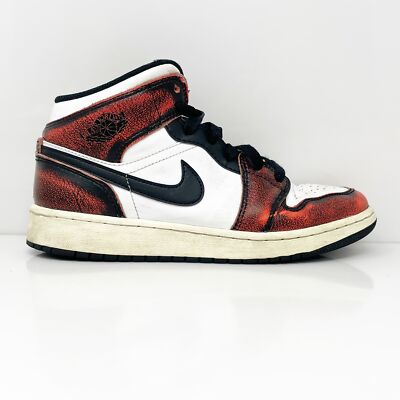 Nike Boys Air Jordan Mid SE FB0568-006 White Basketball Shoes