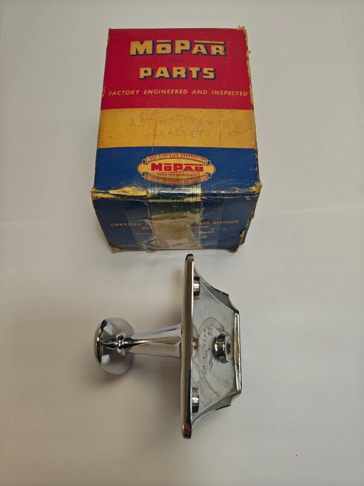 1955-1956 Dodge Coronet Inside Rear View Mirror Chrome Bracket 1579348 NOS - Image 4 of 4