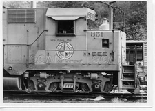 0AA630 RP 1960s DETROIT TOLEDO & IRONTON RAILROAD LOCOMOTIVE #351