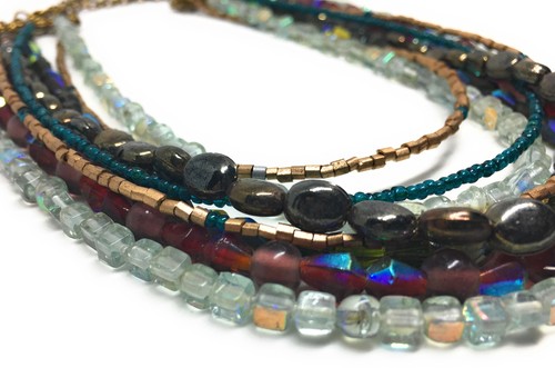 Village Artisan Vineyard Eleganza Necklace Fashion Beaded Long Accessory Gift - Picture 5 of 5