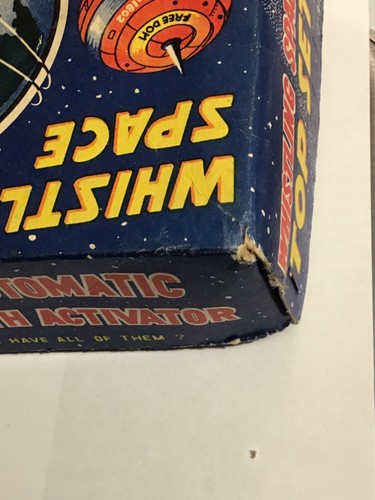 Marx LineMar WHISTLING SPACE TOP SET tin litho mechanical Japan - Picture 8 of 24
