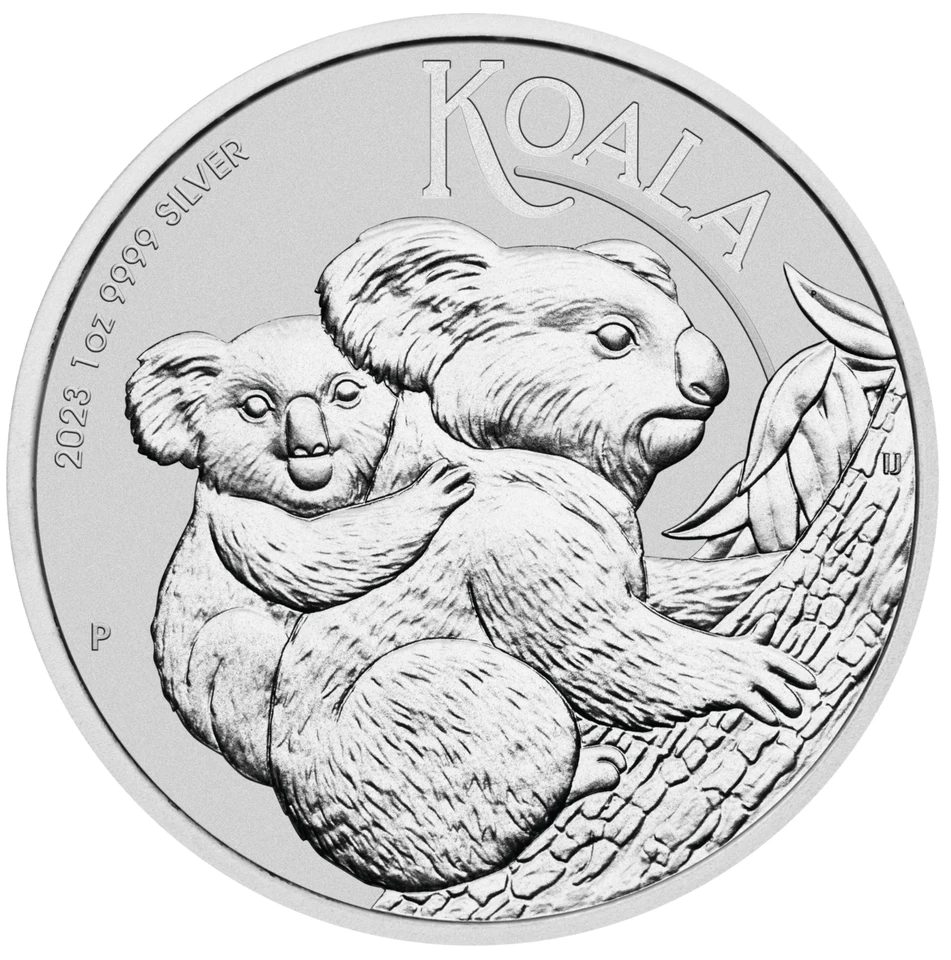 Moneda bullion Australia Koala 2023 1 oz $1 plata pura .9999 en cápsula como nueva Foto 3 de 3