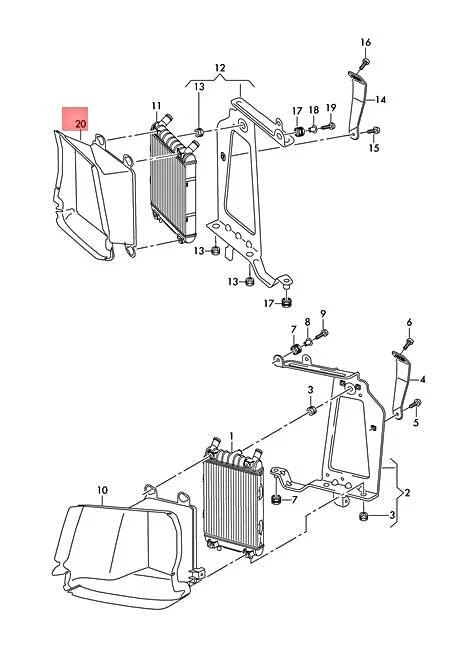 Genuine AUDI Audi Q8 4MN Air Guide Right Outer 4M8121334 | eBay