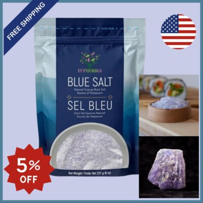 Trare Salt Blue Salt, Coarse, Rare Mineral Salt, High Potassium, Lower Sodium ...