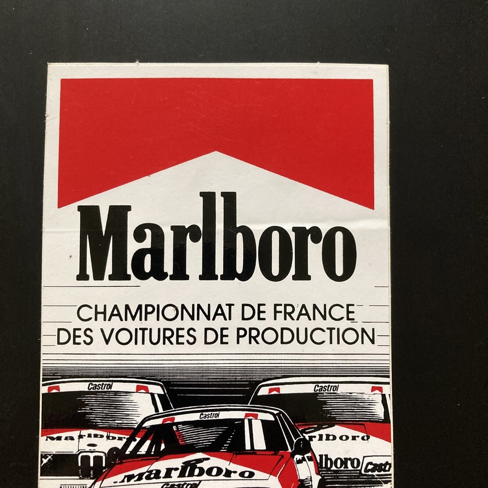 Autocollant Sticker Vintage Marlboro F.3 Rouen 1988