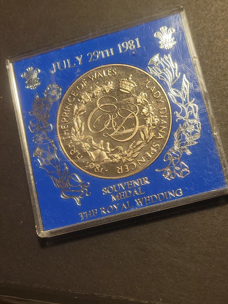 Royal Wedding Souvenir Medal July 29th 1981 Charles & Diana | eBay