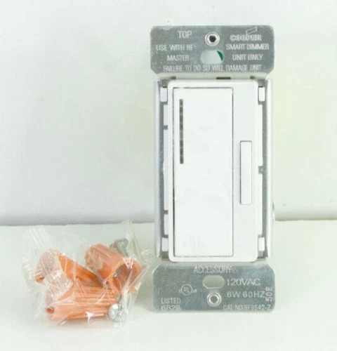 New Eaton RF9542-Z Z-Wave/ Clare CL-AND-W-10 Accessory Dimmer (White)