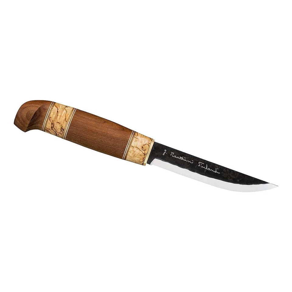 CUCHILLO MARTTIINI BUSHCRAFT KIERINKI con FUNDA DE CUERO / CARBONO / CUERNO DE RENO Foto 2 de 3