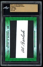 Al Barlick 2015 Leaf Cut Signatures History of Baseball Edition Autographs HOF