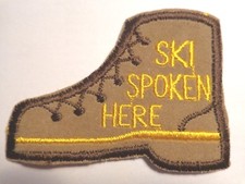 Ski Spoken Here Cloth Patch  1856 