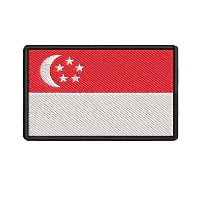 Singapore Embroidered Patch By E-Patches & Crests - Foto 12