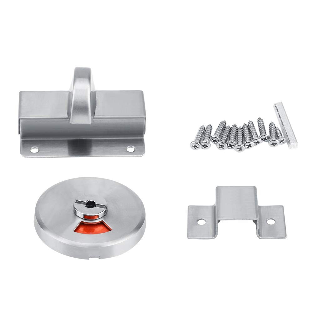 Bathroom Privacy Bolt Door Lock With Vacant Engaged Indicator Screw Latch