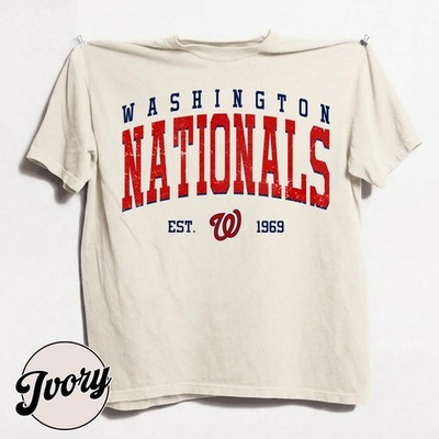 Vintage 90s Washington Nationals Est 1969 Baseball Comfort Color Shirt