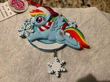 MY LITTLE PONY Rainbow Dash Polar X Licensed Christmas Ornament (5”x 4”) NIB