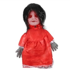 A-DHalloween Creepy Doll Haunted Scary Walking Doll Voice Control Halloween