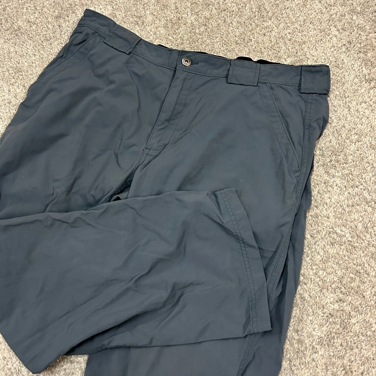Duluth Trading Co Dry on the Fly Pants XLx30 Gray Nylon Lightweight Hiking