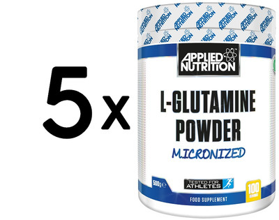 5 x Applied Nutrition L-Glutamine Powder, Micronized - 500g (39,98 EUR/kg)