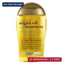 OGX Renewing  Argan Oil of Morocco, Cold-Pressed Argan Oil for Hair Penetrating