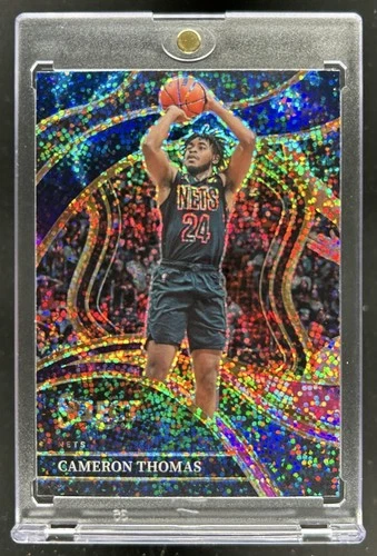 2023-24 Panini Select Cameron Thomas Cosmic Prizm SSP Courtside #206 Nets