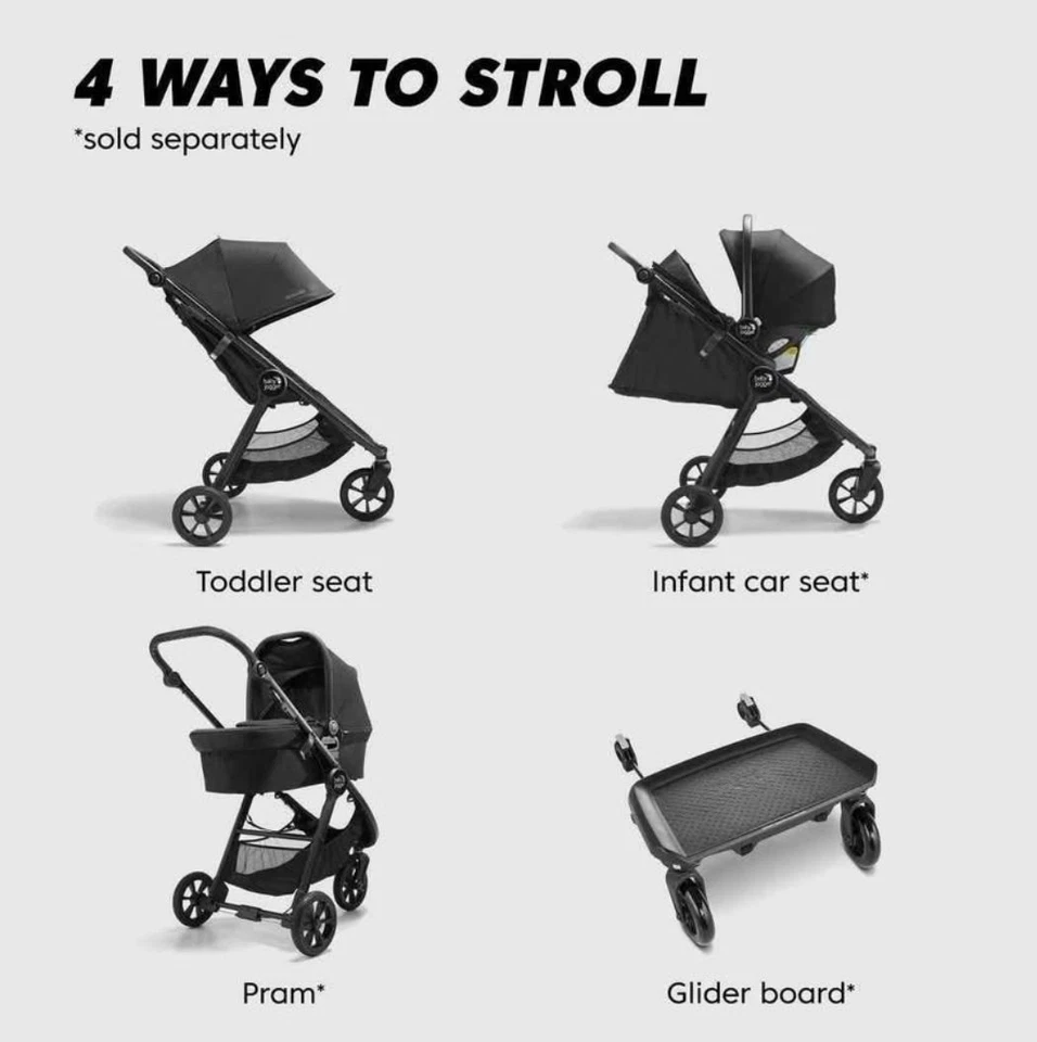 Baby Jogger City Mini Gt2 Lightweight All Terrain Stroller -Black - Image 2 of 4