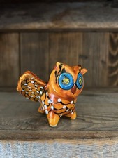 Hand-Painted Talavera Fantasy Owl, Small 31469