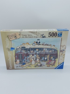  NEU: Crazy Cats on the Coach Trip Puzzle 500 Teile Ravensburger jigsaw RAR
